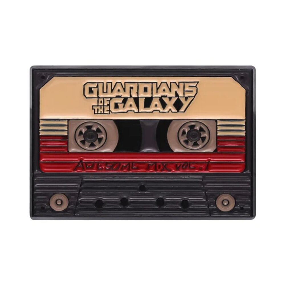 GUARDIANS OF THE GALAXY CASSETTE TAPE ENAMEL PIN LAPEL PIN BROOCH NWT